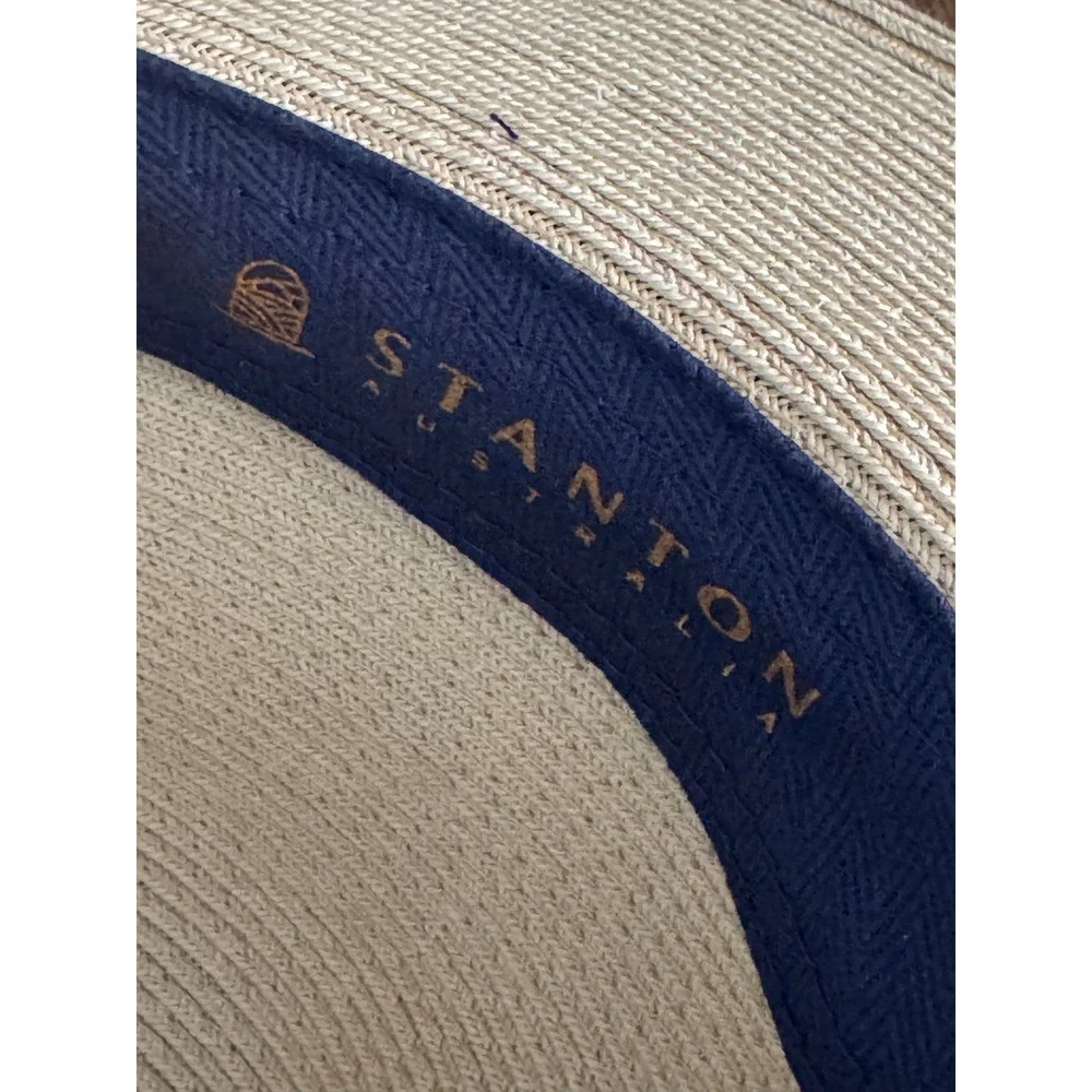 Stanton Australia SD800 Fine Toyo Straw Fedora Hat Cream Black M/L Adjustable